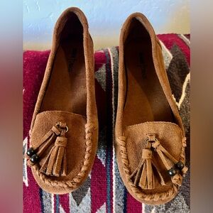 Minnetonka mocs, 7.5, brown